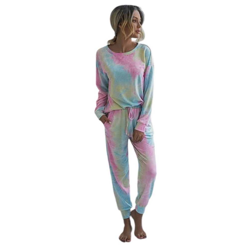 Shein Women’s 2-piece‎ Lightweight Tie Dye Sleepwear Set Size Small